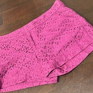 Pink lace dress shorts. Size 10
